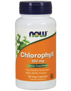 Chlorophyll, 100mg - 90 vcaps | NOW Foods