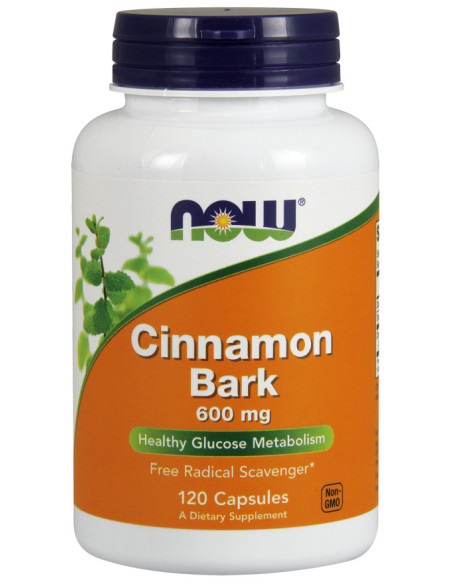 Cinnamon Bark, 600mg - 120 caps | NOW Foods