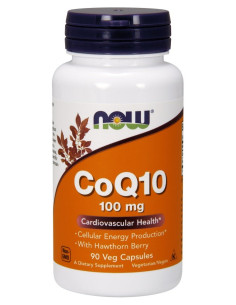 CoQ10 with Hawthorn Berry, 100mg - 90 vcaps | NOW Foods