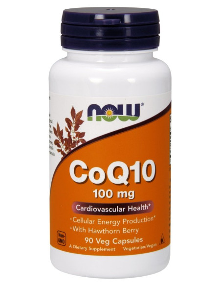 CoQ10 with Hawthorn Berry, 100mg - 90 vcaps | NOW Foods