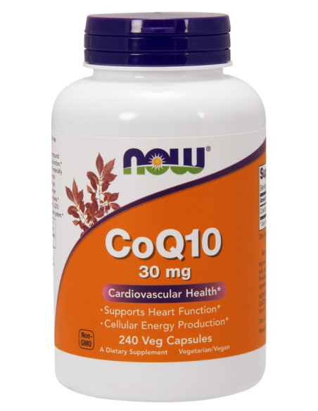 CoQ10, 30mg - 240 vcaps | NOW Foods