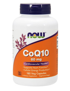 CoQ10, 60mg - 180 vcaps | NOW Foods