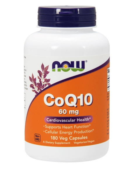 CoQ10, 60mg - 180 vcaps | NOW Foods