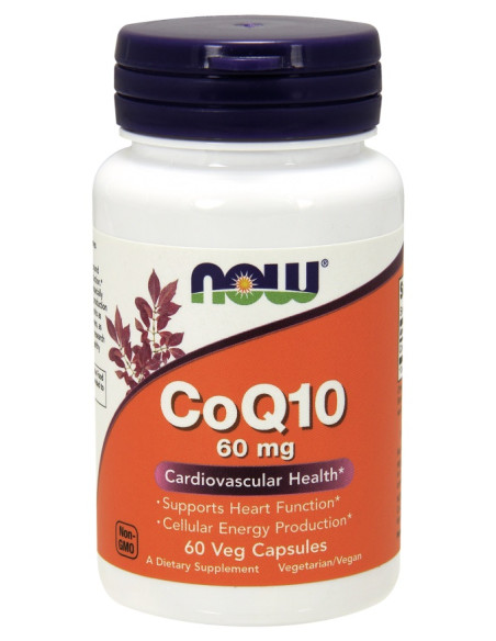 CoQ10, 60mg - 60 vcaps | NOW Foods