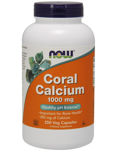 Coral Calcium, 1000mg - 250 vcaps | NOW Foods