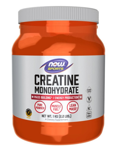Creatine Monohydrate, Pure Powder - 1000g | NOW...