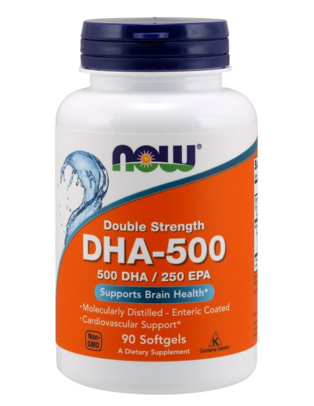 DHA-500, 500 DHA / 250 EPA - 90 softgels | NOW Foods