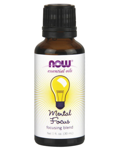 Essential Oil, Mental Focus Oil - 30 ml. | NOW Foods