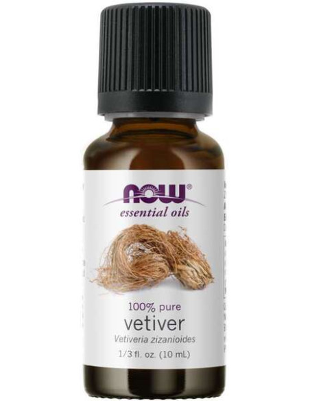 Essential Oil, Vetiver Oil - 10 ml. | NOW Foods
