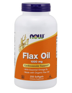 Flax Oil, 1000mg - 250 softgels | NOW Foods