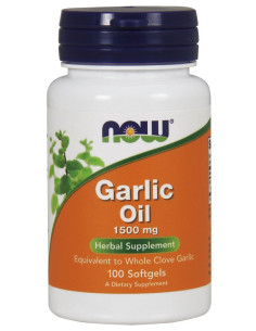Garlic Oil, 1500mg - 100 softgels | NOW Foods