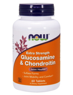 Glucosamine & Chondroitin Extra Strength - 60 tabs | NOW...