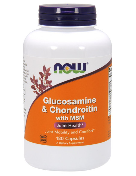 Glucosamine & Chondroitin with MSM - 180 caps | NOW Foods