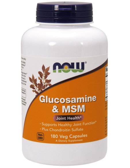 Glucosamine & MSM - 180 vcaps | NOW Foods