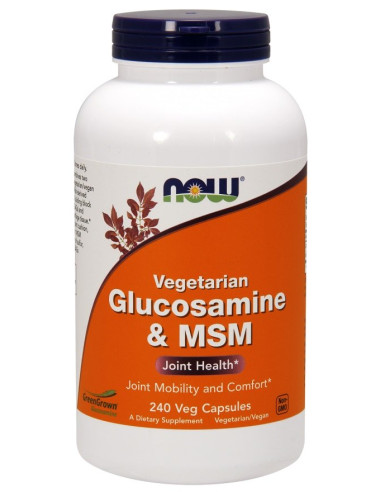 Glucosamine & MSM Vegetarian - 240 vcaps | NOW...