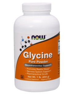 Glycine, Pure Powder - 454g | NOW Foods