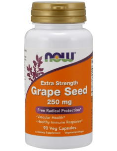 Grape Seed, 250mg Extra Strength - 90 vcaps | NOW Foods