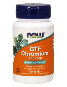 GTF Chromium, 200mcg - 100 tablets | NOW Foods