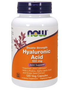 Hyaluronic Acid, 100mg Double Strength - 120 vcaps | NOW...