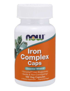 Iron Complex Caps - 100 vcaps | NOW Foods