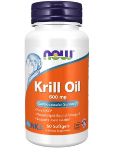 Krill Oil, 500mg - 60 softgels | NOW Foods
