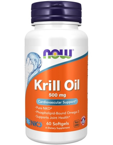 Krill Oil, 500mg - 60 softgels | NOW Foods