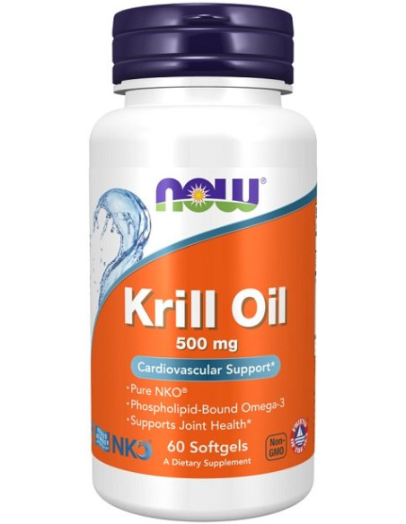 Krill Oil, 500mg - 60 softgels | NOW Foods