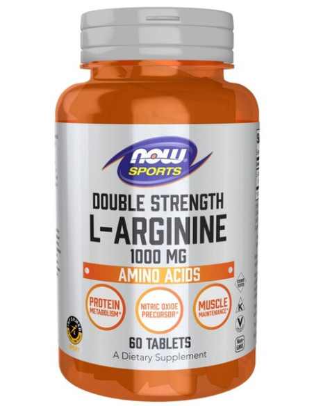 L-Arginine, 1000mg - 60 tablets | NOW Foods