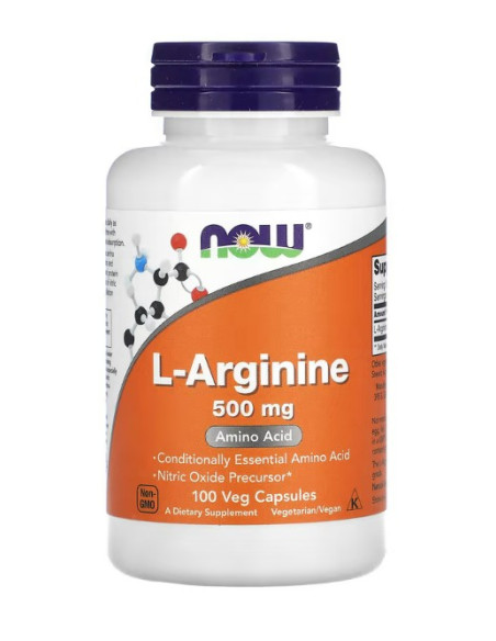 L-Arginine, 500mg - 100 caps | NOW Foods