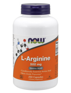 L-Arginine, 500mg - 250 caps | NOW Foods