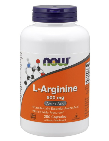 L-Arginine, 500mg - 250 caps | NOW Foods