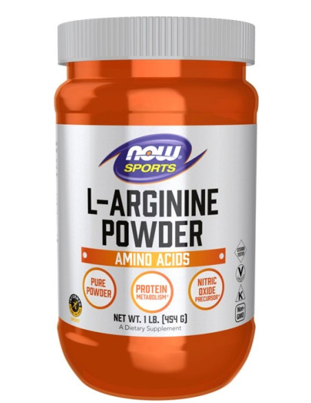 L-Arginine, Powder - 454g | NOW Foods