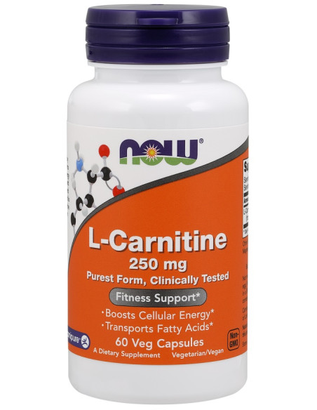 L-Carnitine, 250mg - 60 vcaps | NOW Foods
