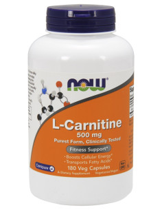 L-Carnitine, 500mg - 180 vcaps | NOW Foods