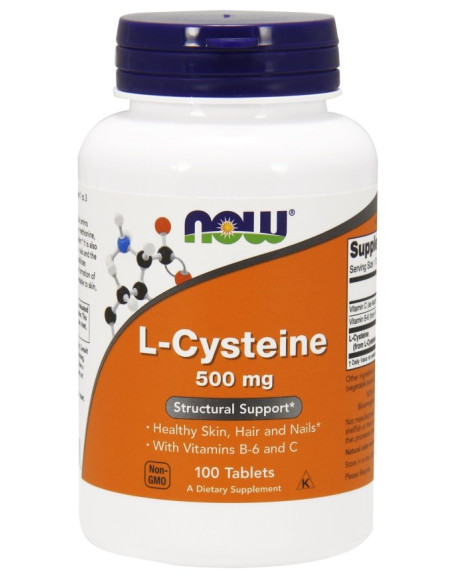 L-Cysteine, 500mg - 100 tablets | NOW Foods