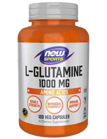 L-Glutamine, 1000mg - 120 vcaps | NOW Foods
