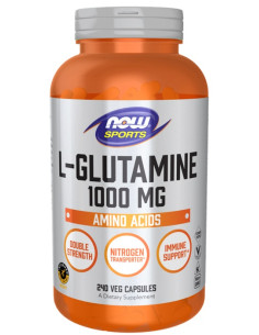 L-Glutamine, 1000mg - 240 vcaps | NOW Foods