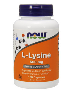 L-Lysine, 500mg - 100 vcaps | NOW Foods