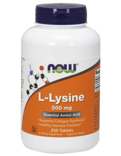 L-Lysine, 500mg - 250 tablets | NOW Foods