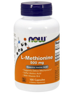 L-Methionine, 500mg - 100 caps | NOW Foods