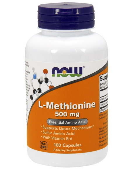 L-Methionine, 500mg - 100 caps | NOW Foods