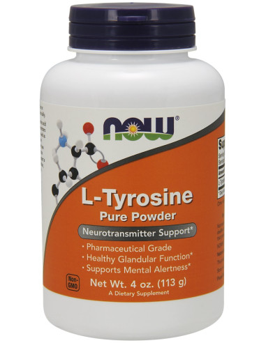 L-Tyrosine, Powder - 113g | NOW Foods