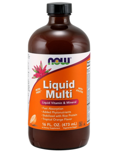 Liquid Multi, Wild Berry (Iron Free) - 473 ml. | NOW Foods