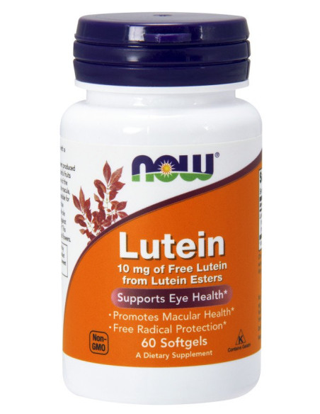 Lutein, 10mg - 60 softgels | NOW Foods