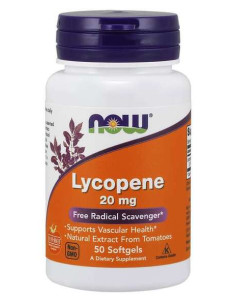 Lycopene, 20mg - 50 softgels | NOW Foods