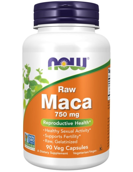 Maca 6:1 Concentrate, 750mg RAW - 90 vcaps | NOW Foods