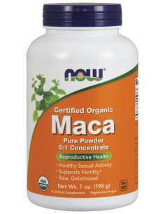 Maca 6:1 Concentrate, Pure Powder - 198g | NOW Foods
