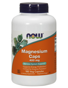 Magnesium, 400mg - 180 vcaps | NOW Foods