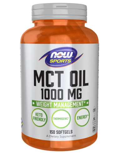MCT Oil, 1000mg - 150 softgels | NOW Foods