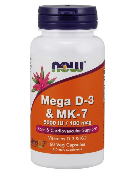 Mega D-3 & MK-7 - 60 vcaps | NOW Foods